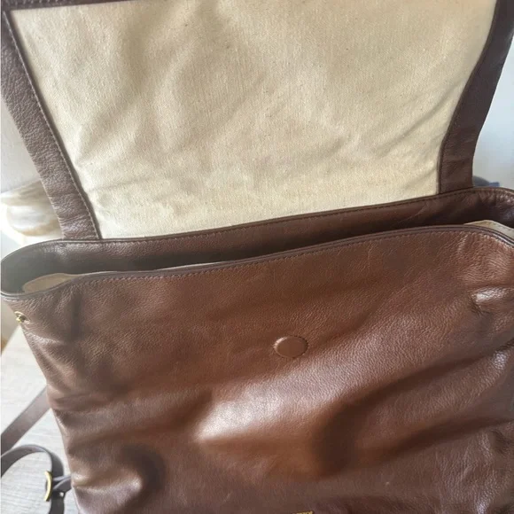 Margot Brown Leather Backpack - Picture 2 of 4